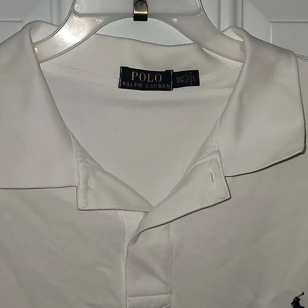 Ralph Lauren White Polo with Navy Pony Embroidery - Picture 4 of 12